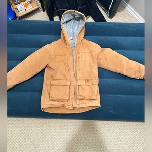 Carhartt Boys/Girls Medium 10-12 Sherpa Lined Hooded Full Zip Jackson Jacket